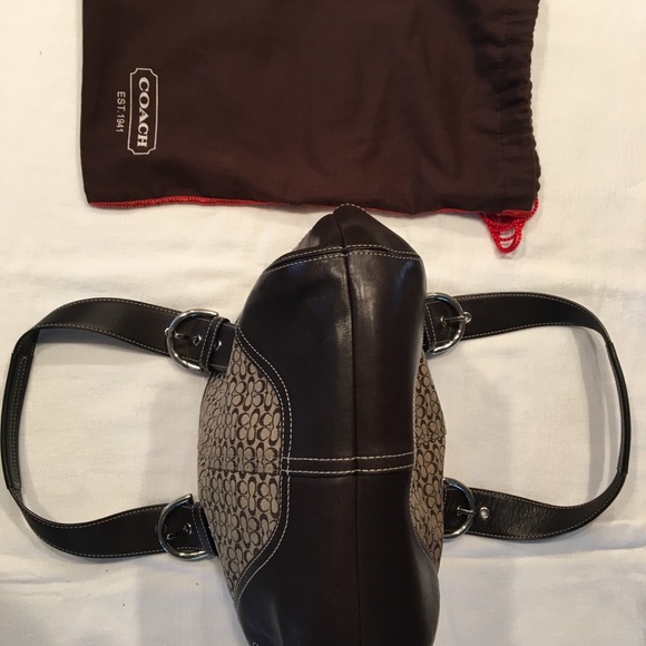 Authentic Coach purse brown and tan Leather - Picture 5 of 5